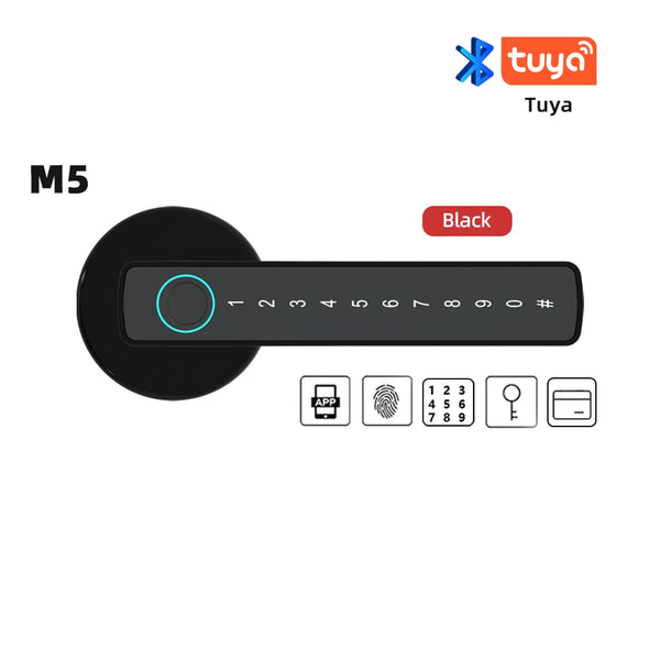 Aluminium Alloy Fingerprint Bluetooth Reversible Dry Battery Lock