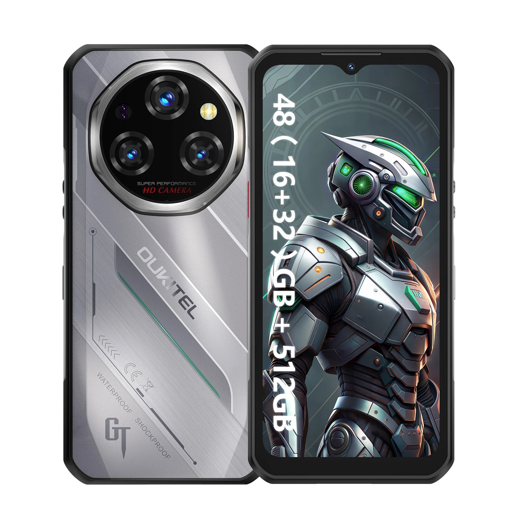 11000mAh 512GB Android WP62 5G Rugged Fast Charging Smartphone