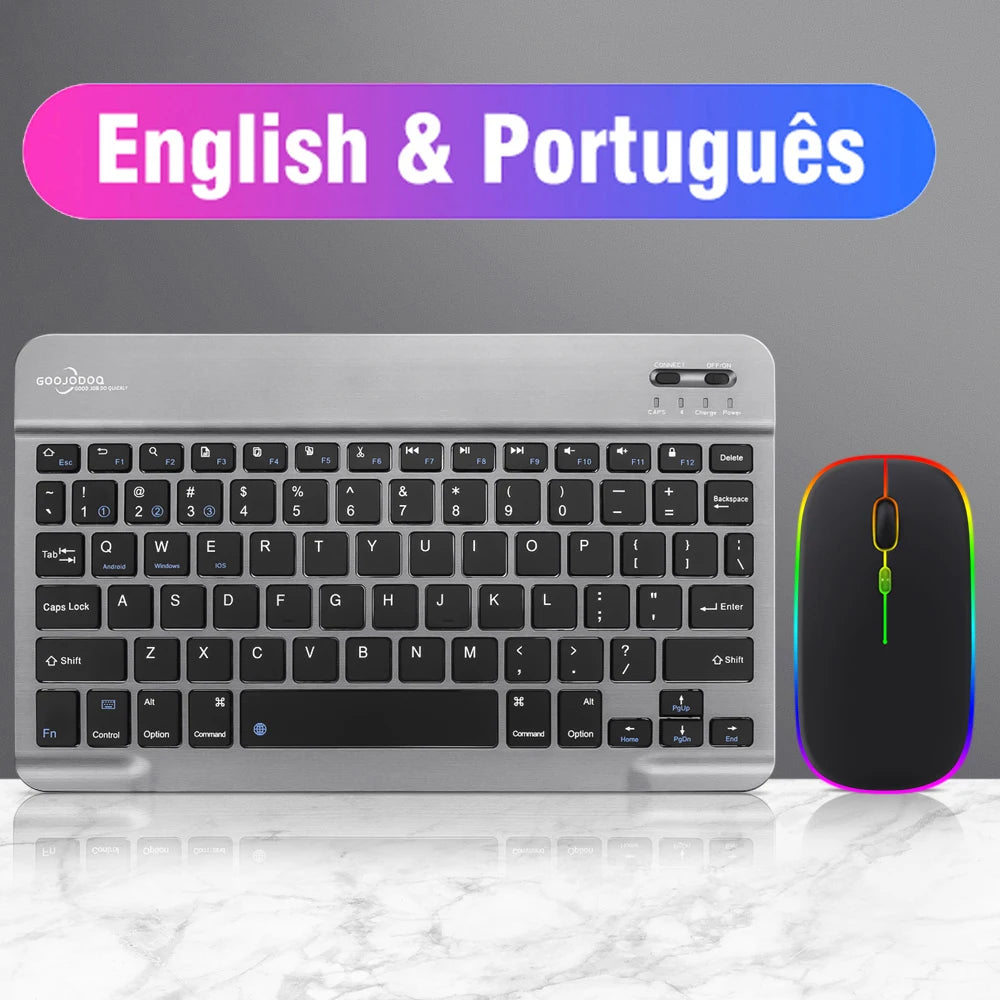 1600 DPI Plastic 2.4G Rechargeable Wireless Keyboard Mouse Kit