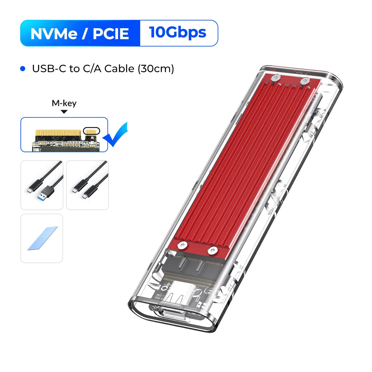 10Gbps NVME External Solid State Drive For Laptop And Desktop