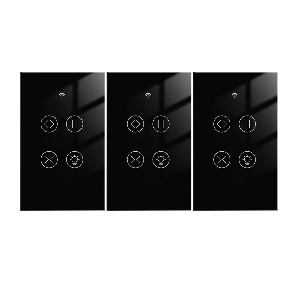 MOES Tuya Smart WiFi RF Glass Panel Curtain Touch Switch