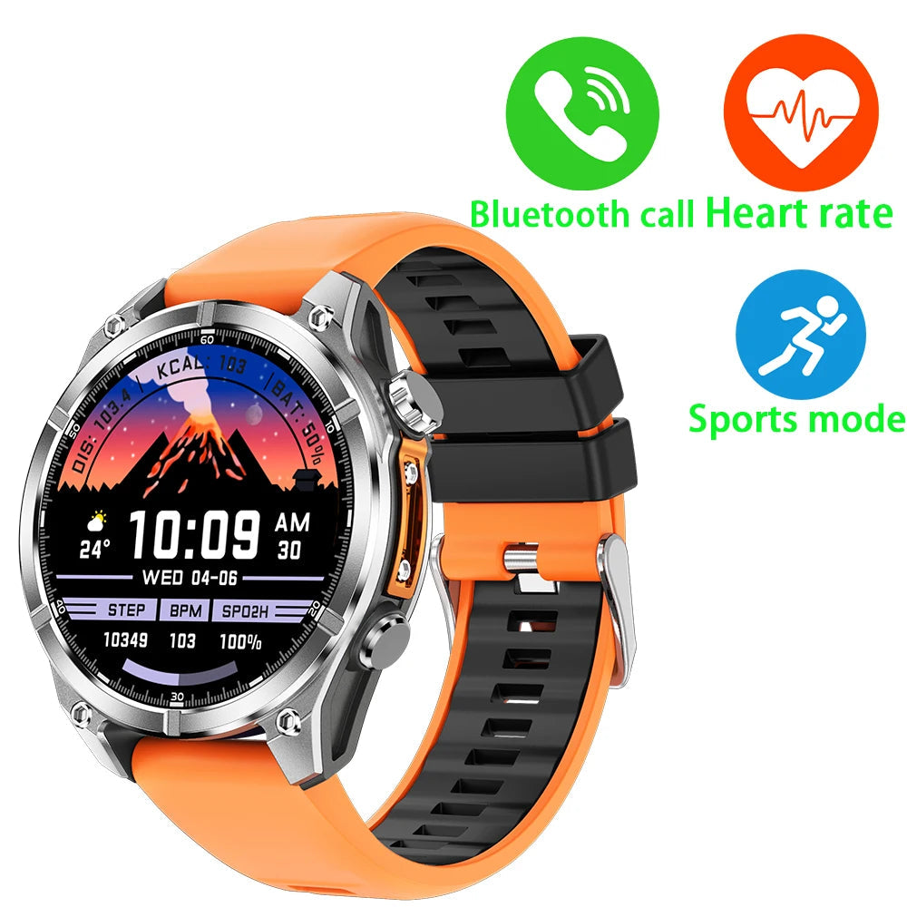 Alloy Waterproof Android Round Shape Bluetooth Smartwatch