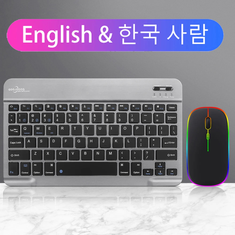 1600 DPI Plastic 2.4G Rechargeable Wireless Keyboard Mouse Kit