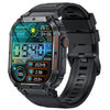 Silica Gel Waterproof Touch Screen Bluetooth Square Smartwatch