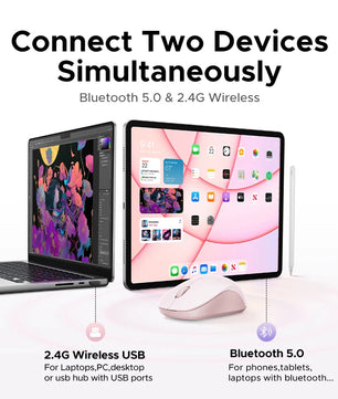 Ugreen Wireless Mouse 2.4G Bluetooth Dual Mode Portable Mouse