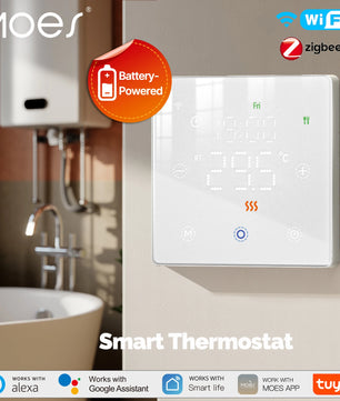 MOES WiFi ZigBee Smart Thermostat Battery Gas Boiler Alexa Google Home