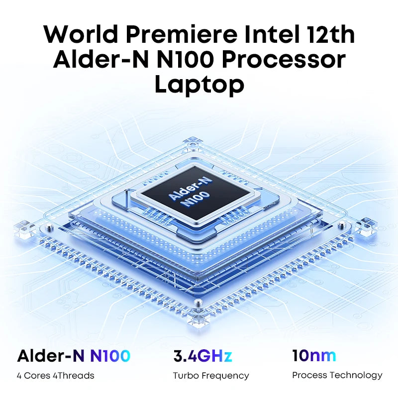 GemiBook Plus 15.6" Intel N100 Window 11 Laptop With Cooling Fan