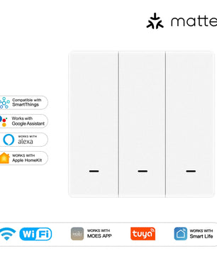 MOES WiFi Smart Light Button Switch with Alexa Google Home