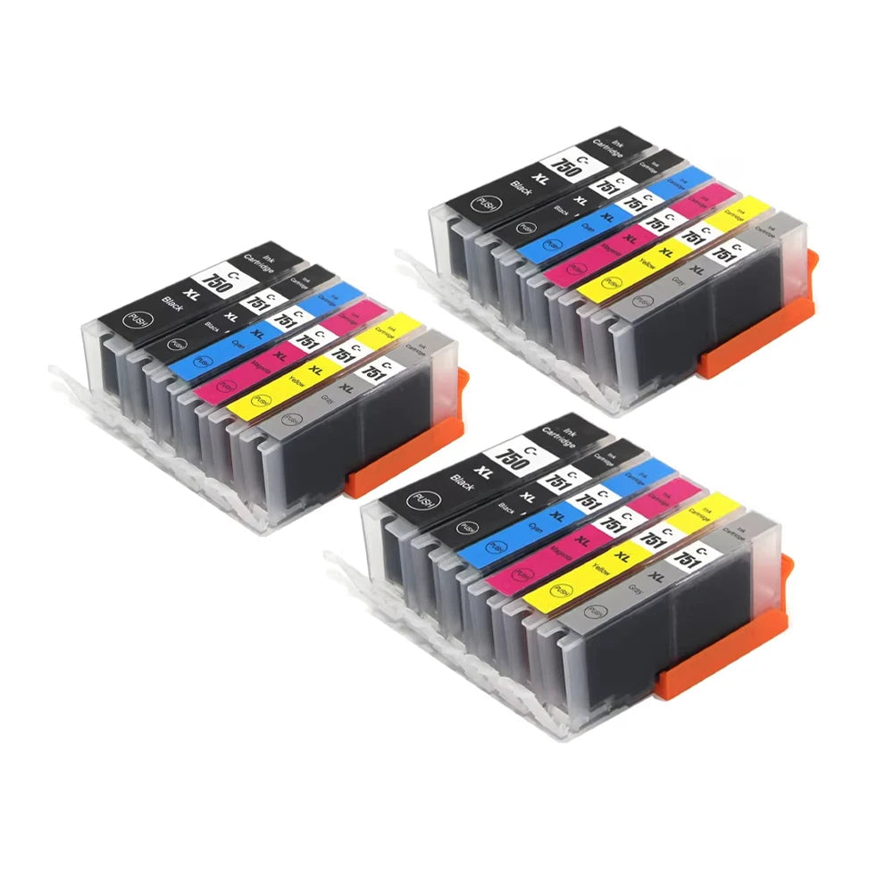 PGI750 CLI751 Ink Cartridge Compatible For Canon PIXMA MG6370