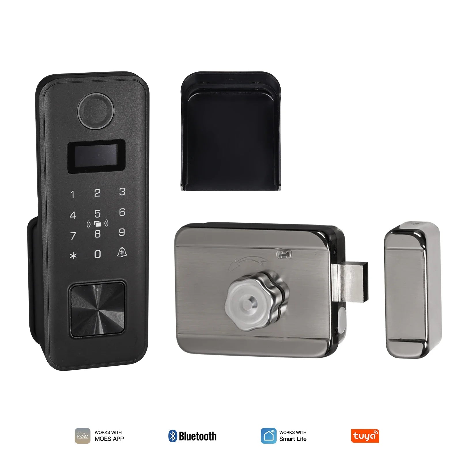 Moes Tuya Bluetooth Fingerprint Password Waterproof Door Lock