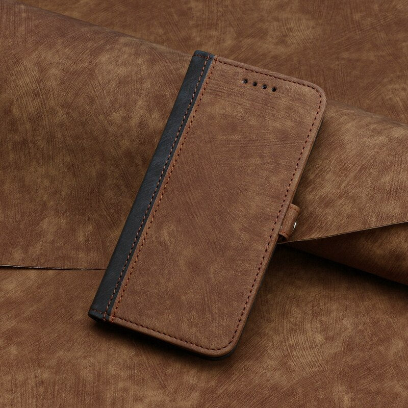 Leather Protective Elegant Flip Case For Samsung Galaxy S22