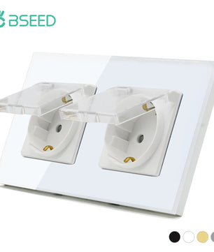 Bseed 16A Glass Panel Wireless WIFI Control Smart Power Socket