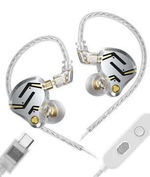Metal Hybrid Technology Vocalism Wired Communication Earphones