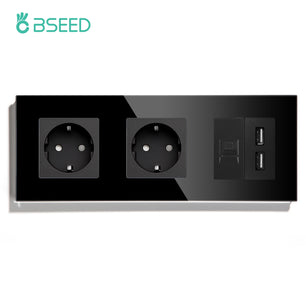 Bseed 16A Glass Panel Wireless WIFI Control Smart Power Socket