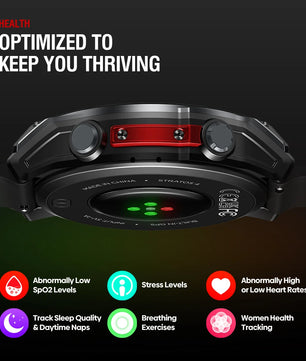 Silica Gel Amoled Screen Waterproof Android Round Smartwatch