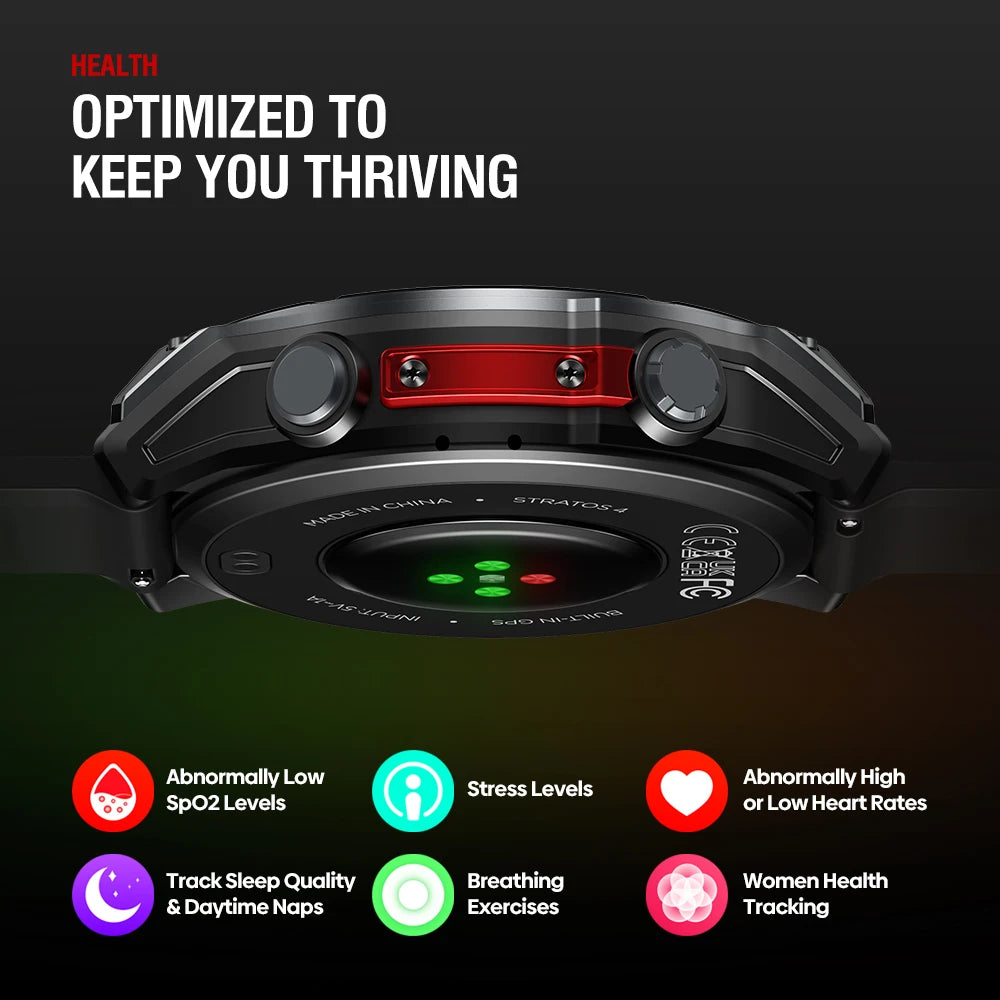 Silica Gel Amoled Screen Waterproof Android Round Smartwatch