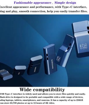 Samsung 64GB-256GB Type-C 400mb/s USB Flash Drive For PC