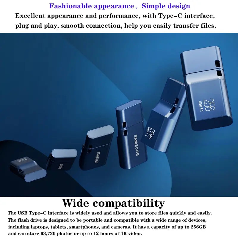 Samsung 64GB-256GB Type-C 400mb/s USB Flash Drive For PC