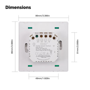 MOES WiFi Smart Light Button Switch with Alexa Google Home