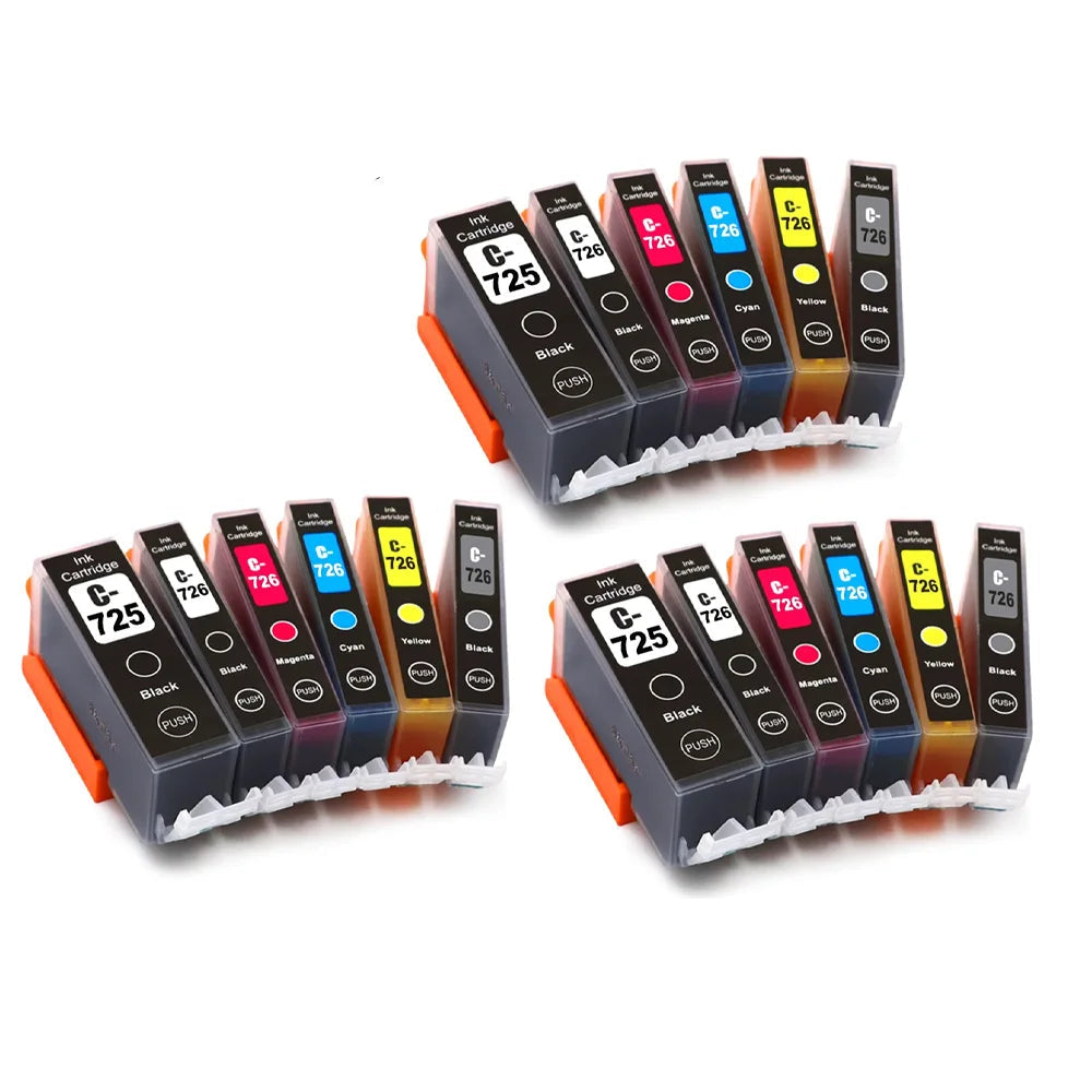 PGI725 CLI726 Ink Cartridge Compatible For Canon PIXMA MG6170/MG6270