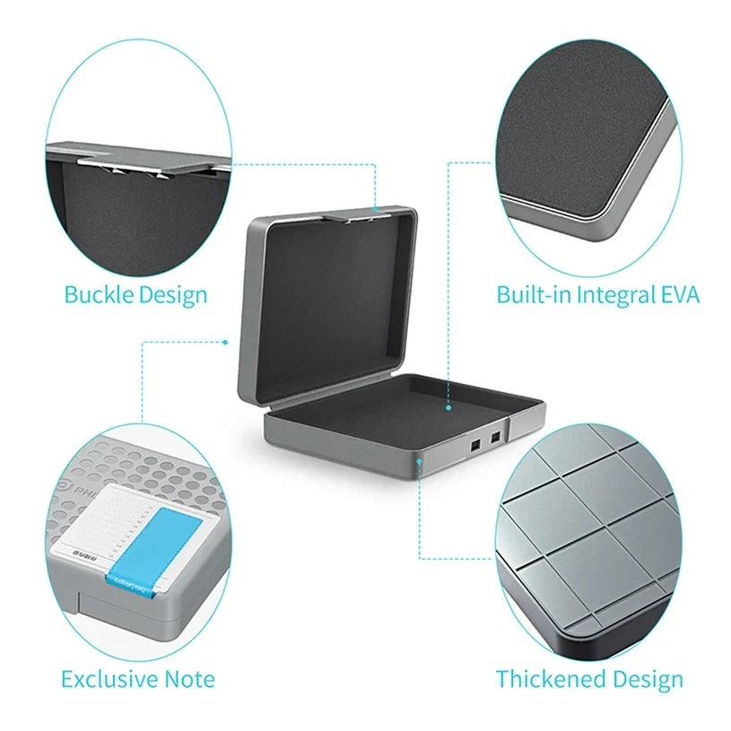 3.5 Inch HDD SSD External Case Hard Drive Storage Box For PC