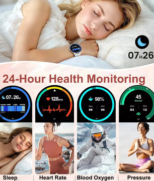 Silica Gel Full Touch Screen Android Round Shaped Digital Smartwatch