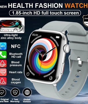 Rubber Waterproof Android Square Shaped Amoled Screen Smartwatch