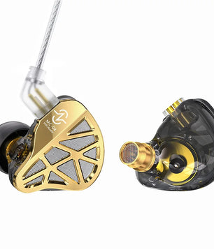 3.5mm PVC Wired Hybrid Vocalism HiFi Monitor Hybrid Earphones