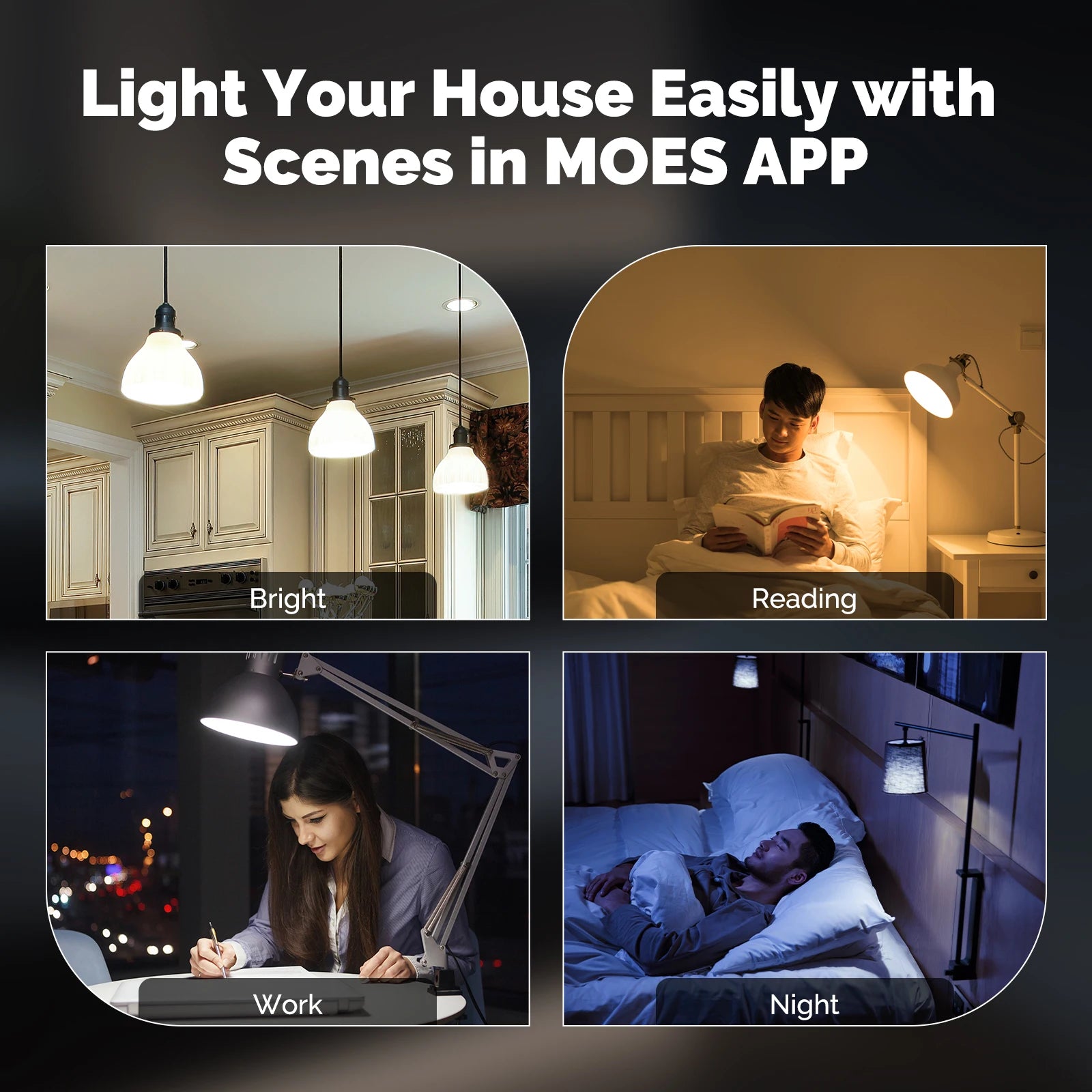 MOES Dimmable LED Filament Zigbee Voice Control Smart Bulb