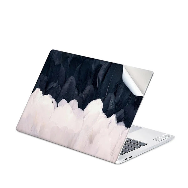 PVC Protective Leaf Pattern Laptop Marble Skin Cover