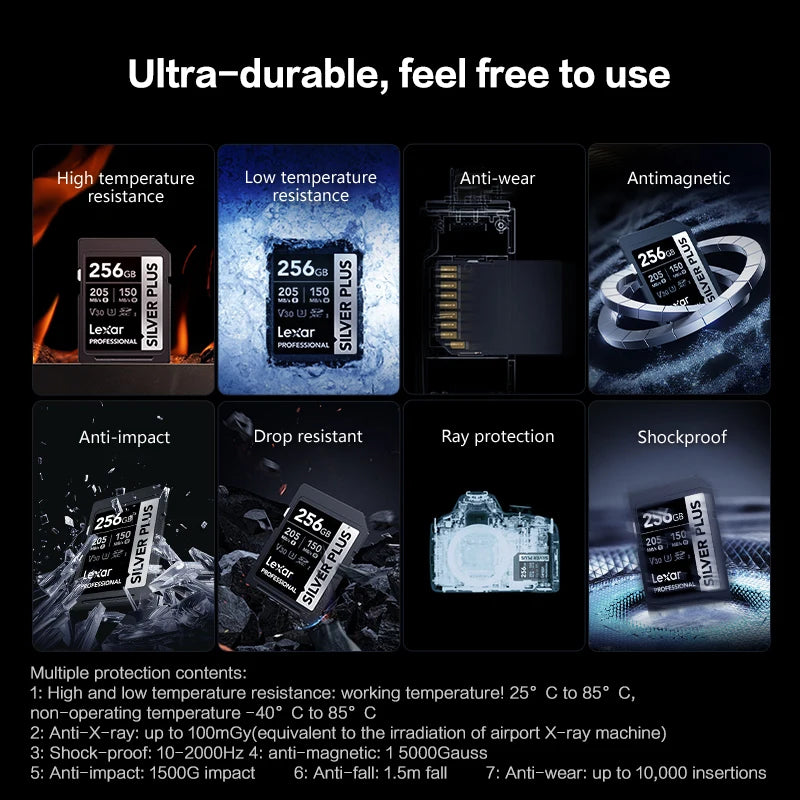 64GB 128GB 256GB V30 140MB/s Read Speed SD Card for Camera