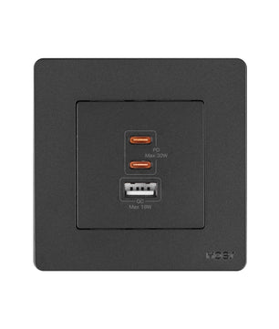Moes 30W Ring Series PD3.0 Fast Electrical Charger Wall Outlet