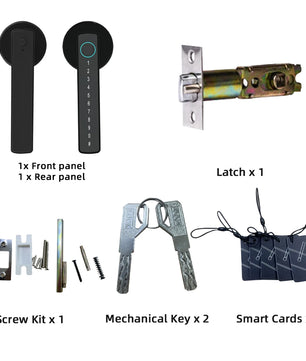 Aluminium Alloy Fingerprint Bluetooth Reversible Dry Battery Lock