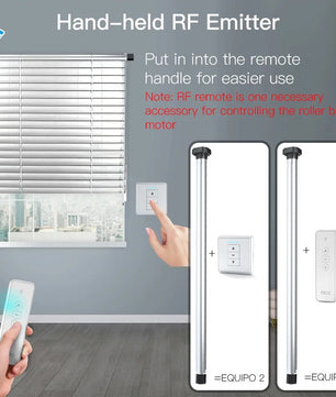 Moes Plastic Electric Remote Control Tubular Roller Blind Motor