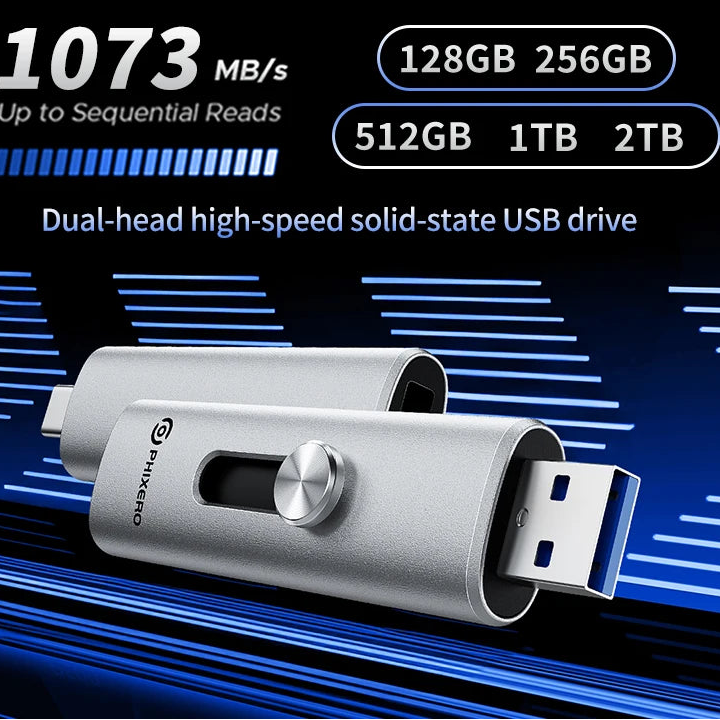 1073MB/s 512GB Portable Metal Solid State Drive For Desktop