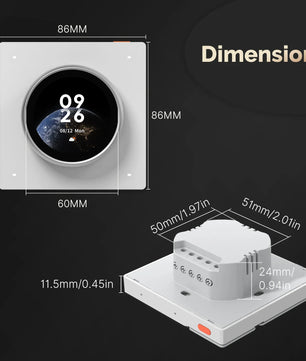 Moes Tuya WiFi Smart Knob Central Control Screen Rotate Switch