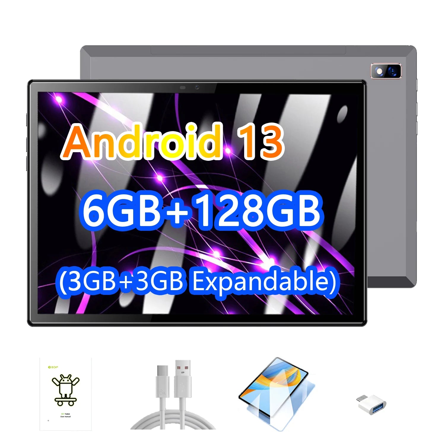 Sauenaneo 6GB/128GB Octa-Core 4G LTE Dual Card Tablet PC