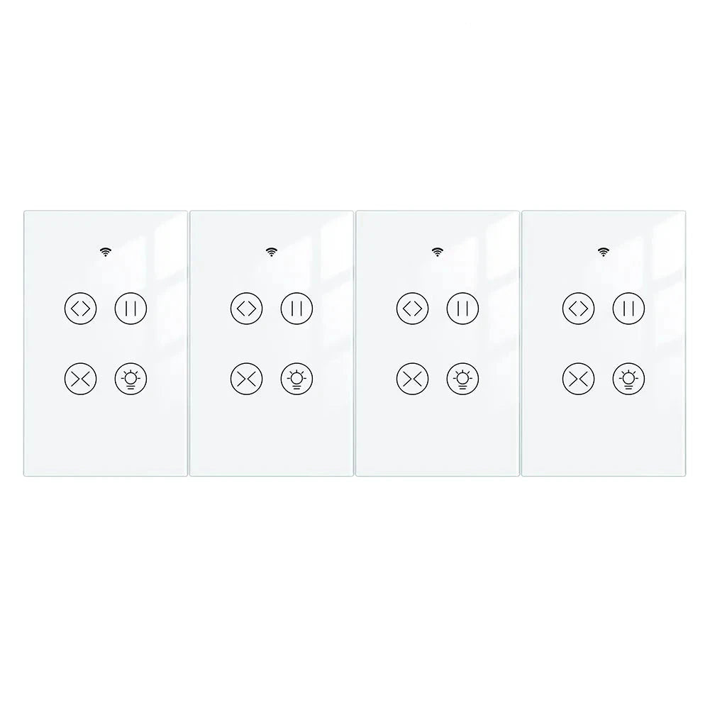 MOES Tuya Smart WiFi RF Glass Panel Curtain Touch Switch
