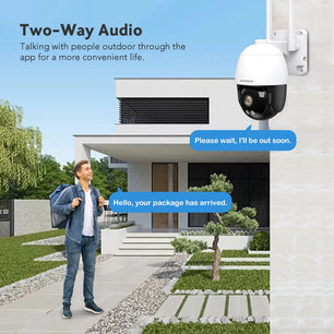 Boavision 2MP 4G Auto Tracking Two Way Audio Dome Camera