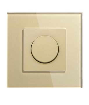 Bseed Alloy Crystal Glass Push Button Light Rotary Knob Switch