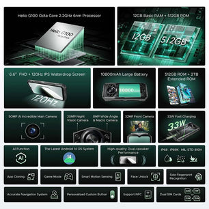 S Cyber Pro Rugged Android Normal Screen Fast Charging Smartphone
