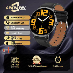 Silica Gel Full Touch Screen Android Round Shaped Digital Smartwatch