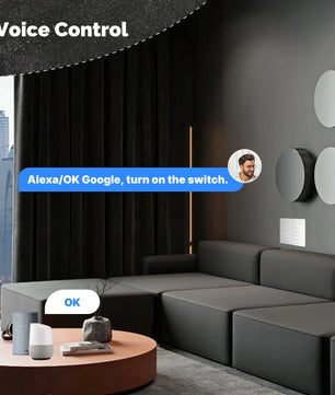 MOES Tuya WiFi Smart Wall Button Switch with Alexa Google