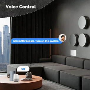 MOES Tuya WiFi Smart Wall Button Switch with Alexa Google