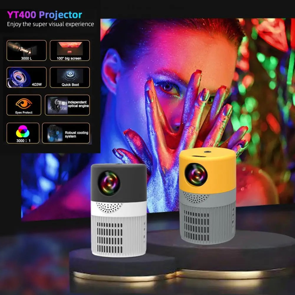 Plastic 1080P WIFI Home Theater Mini Portable Video Projector