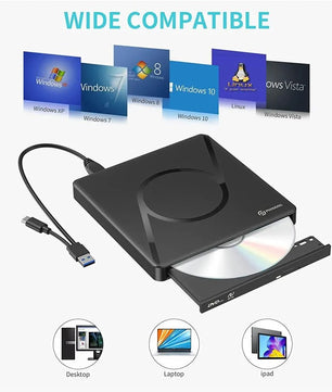 USB 3.0 External Blu Ray DVD 3D Slim Optical Drive