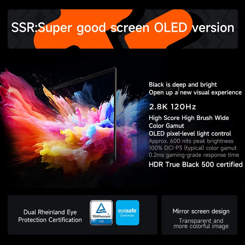 1TB 16GB 14" Xiaoxin Pro14 AMD Ryzen™7 8845HS Lenovo Laptop