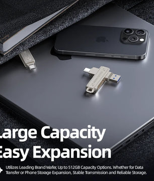 32GB - 512GB USB 3.1 External Flash Memory Solid State Pen Drive