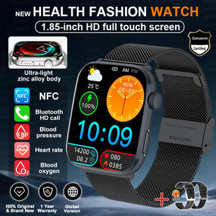 Rubber Waterproof Android Square Shaped Amoled Screen Smartwatch
