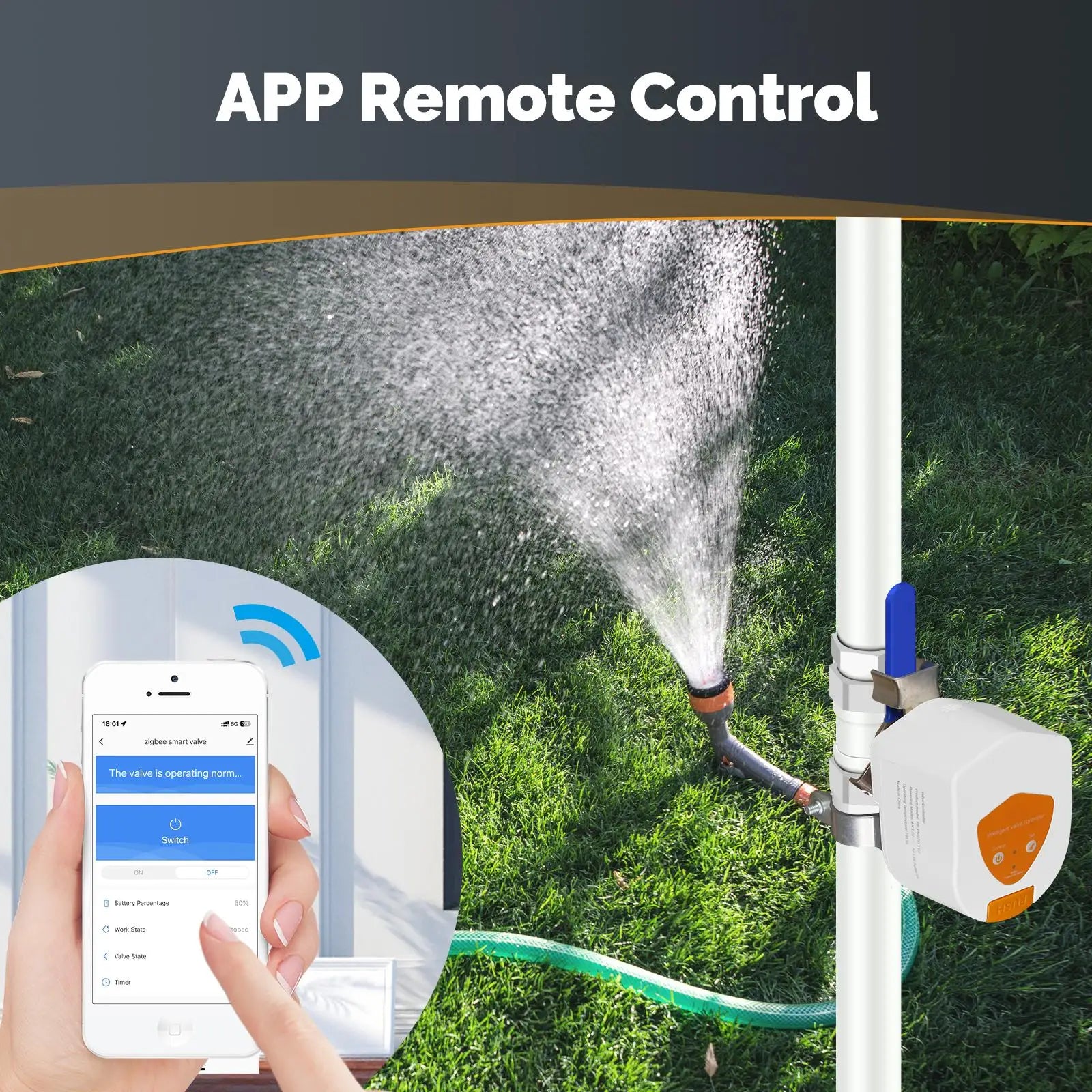 MOES ZigBee Smart Water/Gas Valve Controller with Alexa Google Home